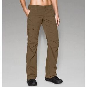Under Armour Storm NEW Tactical Cargo Pants Women 10 Olive Green Outdoor Utility